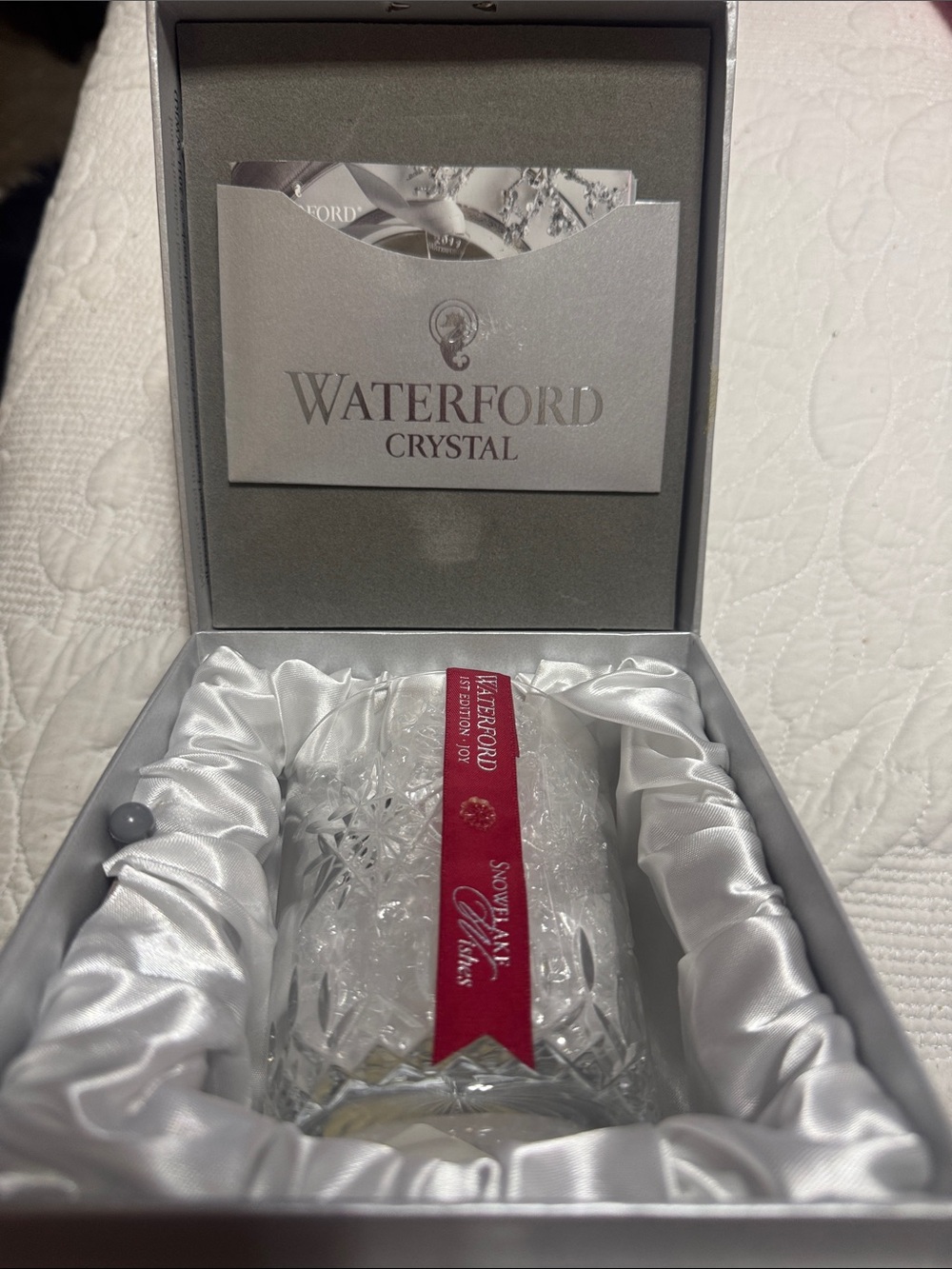 Waterford Limited Edition 'Snowflake Wishes' Crystal Glass - NEW IN BOX